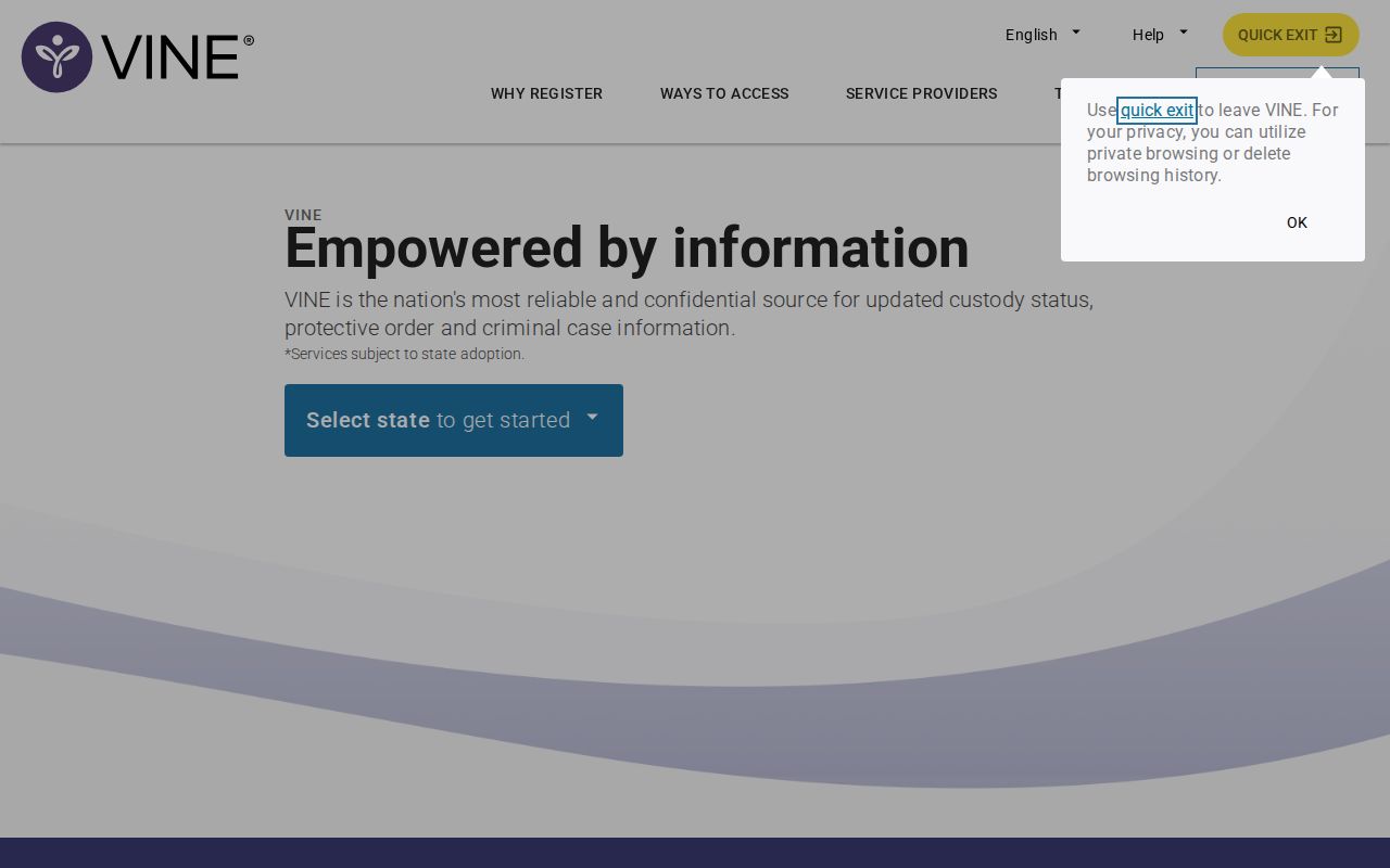 Prentiss County VINELink inmate check and release notifications